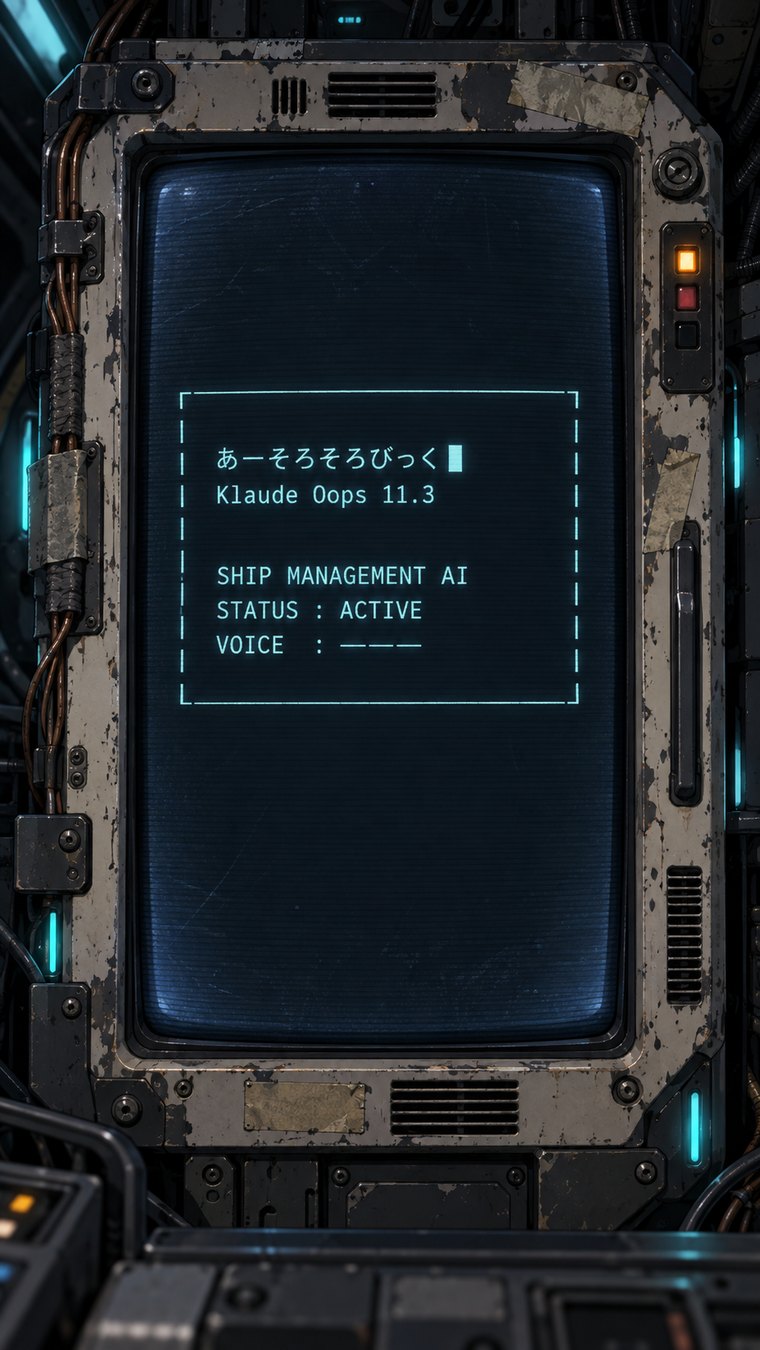宇宙船のAI 端末
